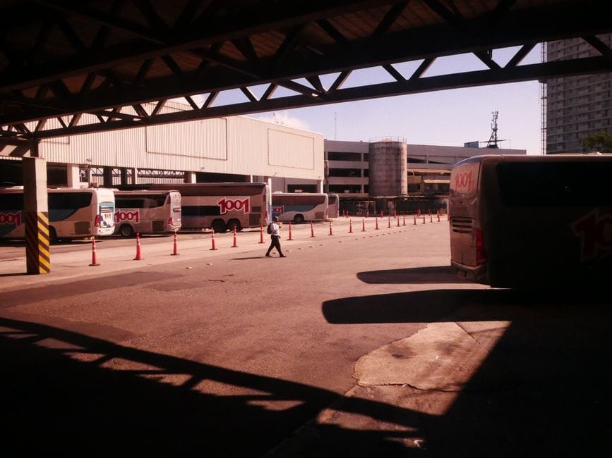 Busy bus terminal in Rio de Janeiro, captured at midday with visible transportation activity. (Photo by Renan Braz on Pexels)